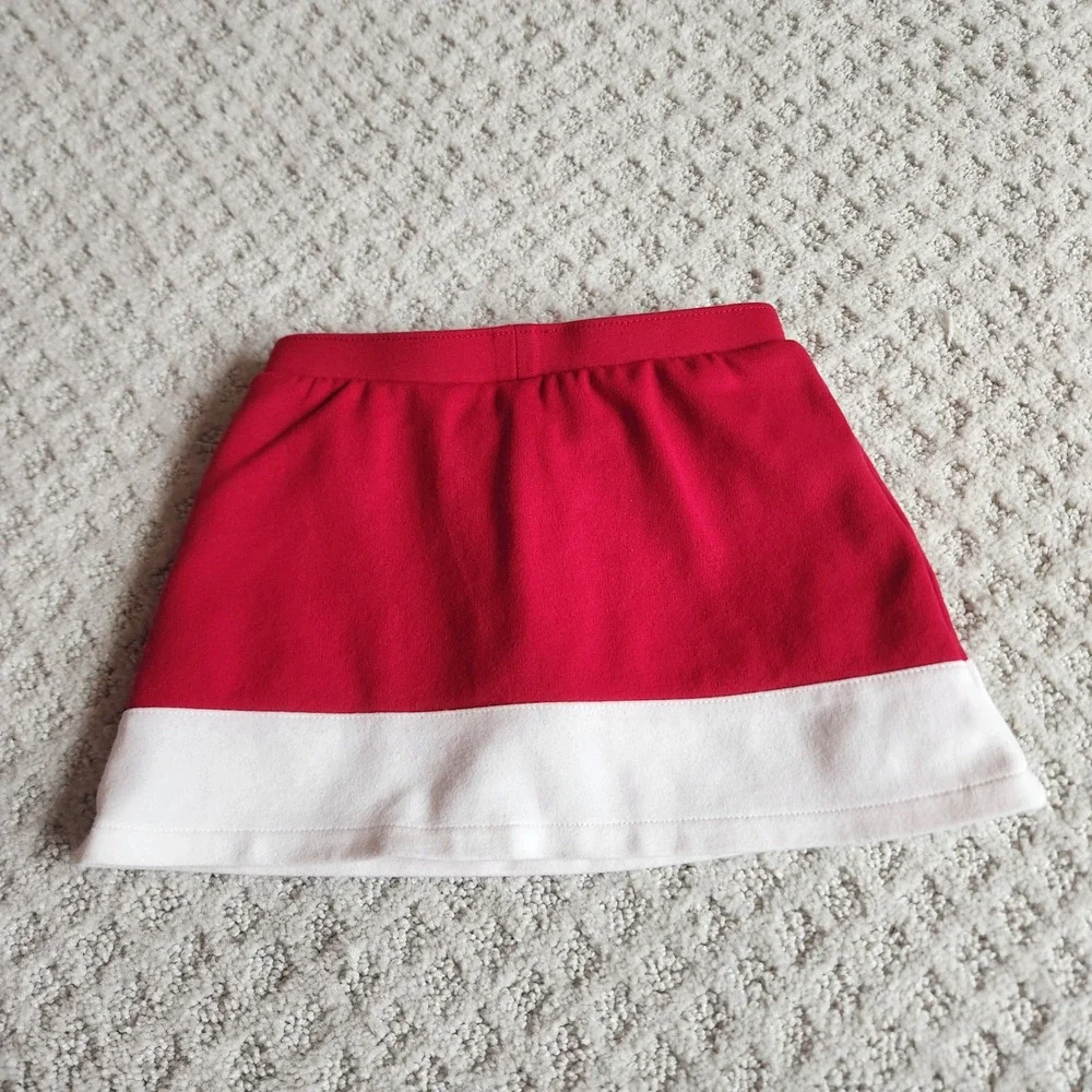 Toddler Girls Red Apple Applique Skort‎ Pull On Shorts Skirt Size 2T NWOT